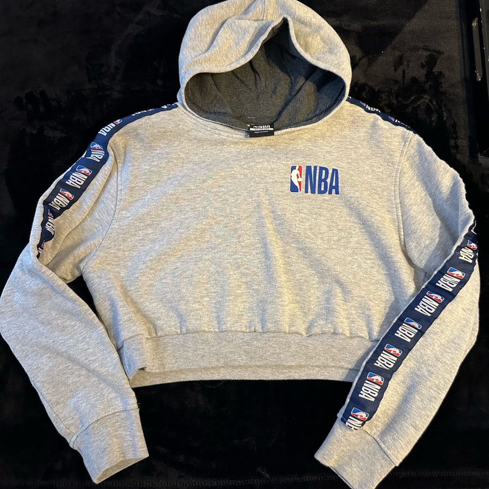 NBA reworked cropped hoodie